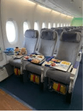 ANA economy class meals